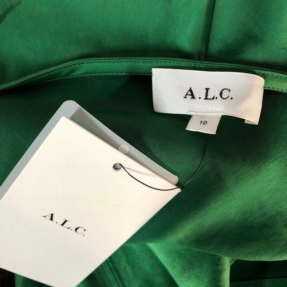 A.L.C. Blakely Dress Green NWT 10 - Picture 6 of 9